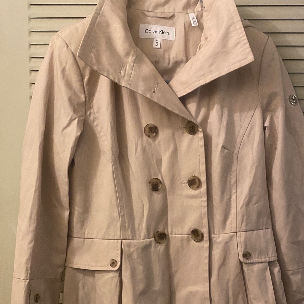 Calvin Klein Women's Classic Tan Trench Coat